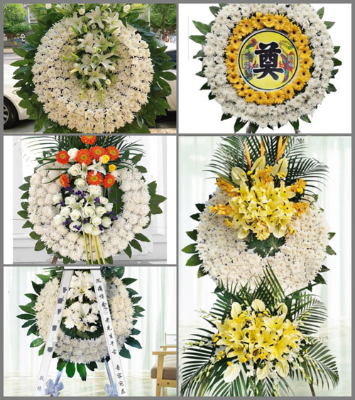 山东潍坊安丘市辉渠镇洞西头村花圈速递